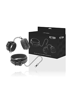Conjunto de Colar e Algemas Vegan Bondage