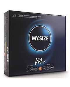 Pack Mix 57mm: Variedade em 28 Preservativos