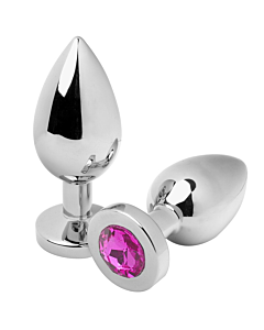 Diamante Rosa: Plug Anal de Metal