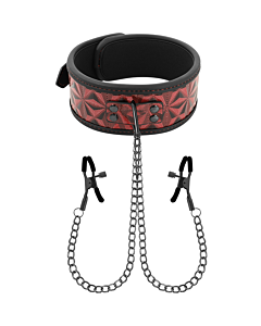Colar BDSM Prazer Vermelho