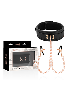 Colar Coquette de Neoprene com Pinças