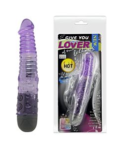 Vibrador roxo multiorgásmico de dança com 10 modos vibratórios