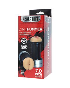 Realstuff - Masturbador 2 em 1 Ânus e Vagina 18cm