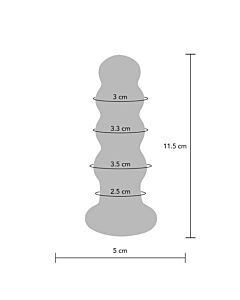 Plug Anal de Vidro Brilhante