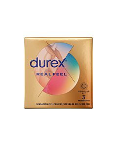 Pele Real - Pacote com 3 Preservativos