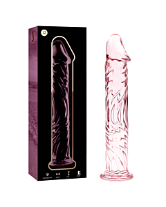 Dildo de Cristal Rosa Nebuloso