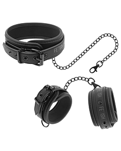 Conjunto de Colar e Algemas Vegan Bondage