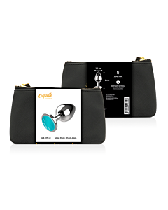 Plug Coquette Cristal Azul 3.5x8cm