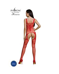 Bodystocking Ecológico Vermelho Paixão