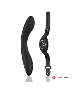 Controle Curvas - Vibrador Remoto WatchMe Preto/Dourado