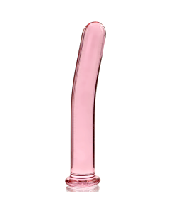 Dildo de Cristal Rosa Nebula 18,5x3 cm