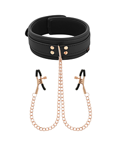 Colar Coquette de Neoprene com Pinças