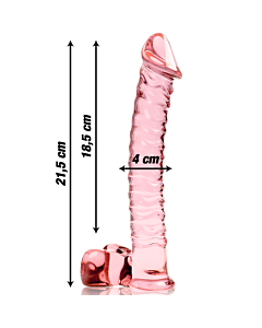 Dildo de Cristal Rosa Nebulosa