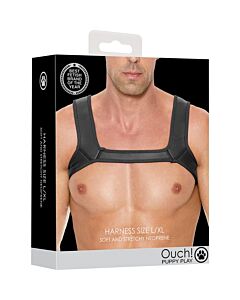 Arnês Puppy de neoprene preto