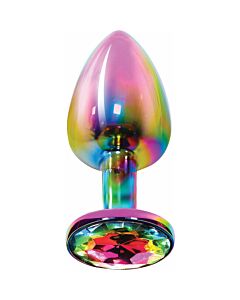 Plug anal Twilight Booty Jewel pequeno - multicolor: Brilhe com cores em suas aventuras anais!