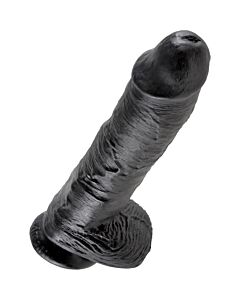 Rei galo 10 'realistico 25,4 cm pénis preto