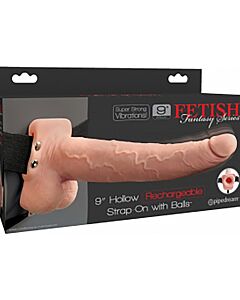 Fetish fantasy 9 - pene realistico con arnes, 22,9cm