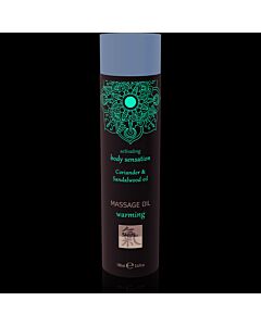 Aceite de masaje efecto calor - cilantro y sándalo 100ml