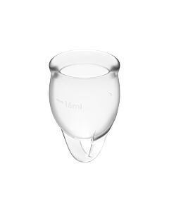 Satisfyer sentir kit confiante copa menstrual transparente 15 + 20ml
