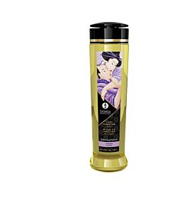 Sensação erótica de massagem com óleo Shunga