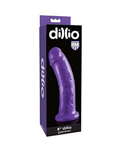 Dildo Roxo 8 Polegadas