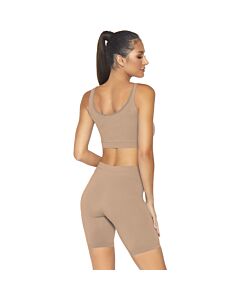 Conjunto opaco com calças de ciclismo