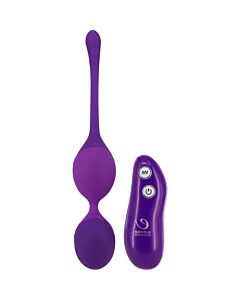 Controle remoto do treinador de bolas duplas - roxo