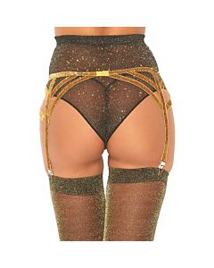 Elasticos Brilhantes Ouro