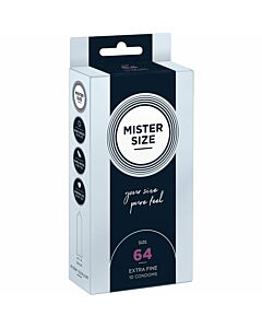 Mister size 64 (10 pack) - preservativo natural