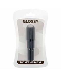 Bolso Vibrador Preto Brilhante