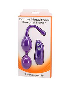 Controle remoto do treinador de bolas duplas - roxo