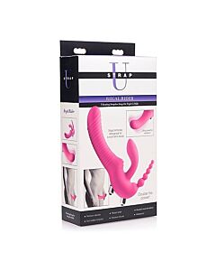 Regal rider triple g arnés con dildo vibrador de silicona - morado