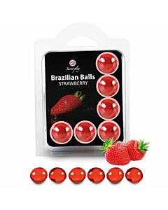 Conjunto de Bolas Brasileñas de Fresa