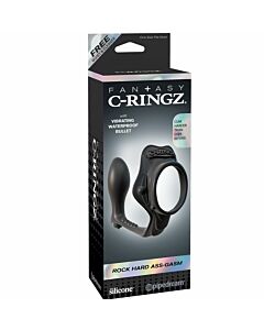 anel duro potenciador Fantasia c-ring rocha com plug anal
