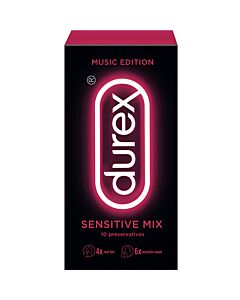 Durex music edition sensitive mix 10 preservativos