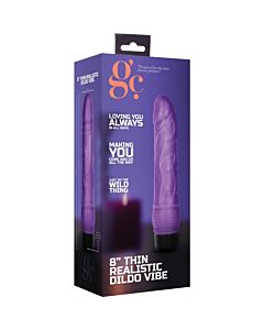 Vibrador Real Slim 20cm - Roxo