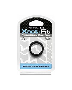 Pacote Xact-fit: Anéis de Silicone Pretos