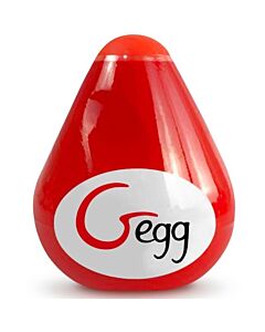 G-vibe - Ovo Masturbador Texturizado Reutilizável Vermelho