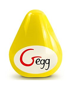 G-vibe Ovo Masturbador Texturizado Reutilizável Amarelo