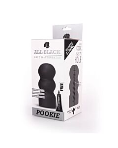 Masturbador All Black Pookie - Design Elegante e Prazer Garantido