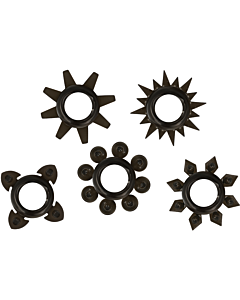 Ohmama - conjunto de 5 anéis de silicone para testículos e pênis