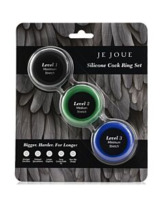 Conjunto de Anéis para Pênis de Silicone Je Joue - 3 Anéis Estimuladores