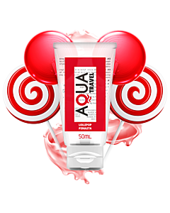 Aqua Travel - Lubrificante à base de água sabor pirulito - 50 ml