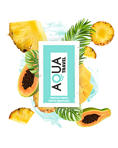 Aqua Travel - Lubrificante à base de água sabor frutas tropicais 6 ml - Sex Shop