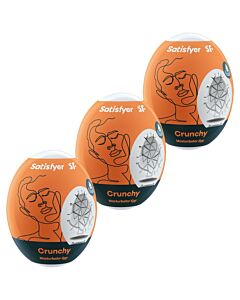 Satisfyer - 3 ovos masturbadores crunchy