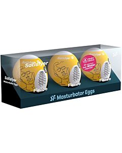 Satisfyer - 3 ovos masturbadores ferozes