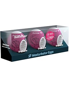 Satisfyer - 3 ovos masturbadores Bubble