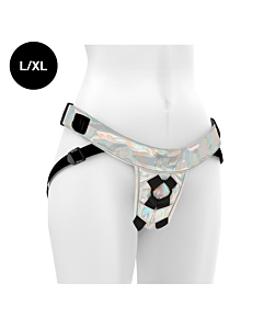 Fantasy Harness Iridescente L/XL - Arnês erótico ajustável e vegano