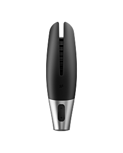 Satisfyer Power Masturbador Preto e Prata - Estimulação Poderosa