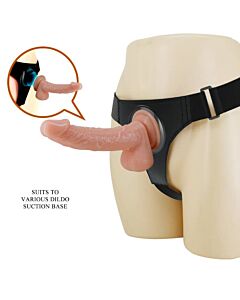 Arnês Universal com Dildo Kevin 19 cm Natural | Pretty Love